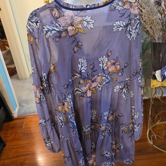 Xhilaration Purple Floral Dress - Picture 6 of 6